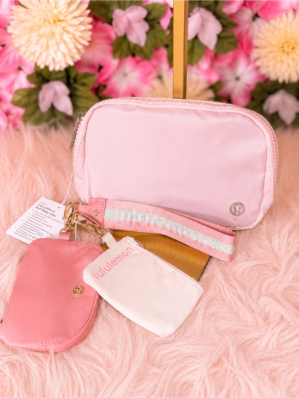 Belt Bag Combo Set 
Pink Wristlet